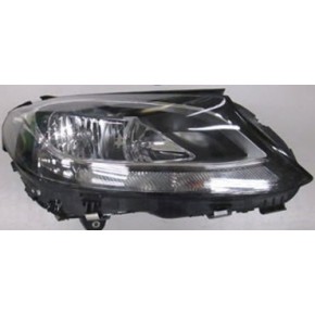 Фара правая с регулирующим мотором с led (светодиоды) внутри чёрная Mercedes W205