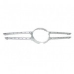 Молдинг решётки радиатора с отверстиями под камеру серебристый Mercedes W212