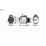 Компрессор кондиционера 2 (турбодизель) BMW E90 седан / E91 универсал