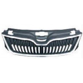 Решётка радиатора с хром молдингом Skoda Rapid