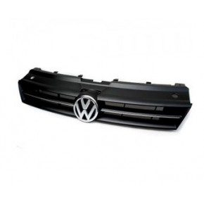 Решётка радиатора чёрная с хром молдингом (седан) Volkswagen Polo седан / хетчбек