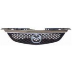 Решётка радиатора с молдингом хром чёрная Mazda 323 / 323F / Protege