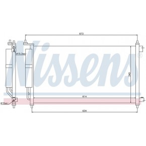 Конденсатор (радиатор) кондиционера Nissan Sentra