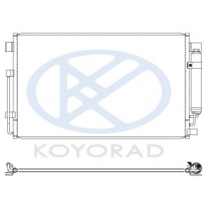 Конденсатор (радиатор) кондиционера с осушителем Nissan Teana - 2 поколение
