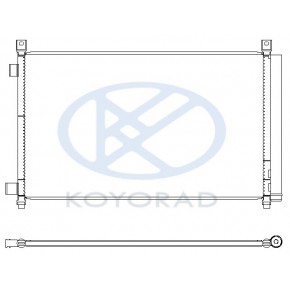 Конденсатор (радиатор) кондиционера Nissan X-TRAIL - 3 поколение