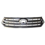 Решётка радиатора серебристая Toyota HighLander - 2 поколение