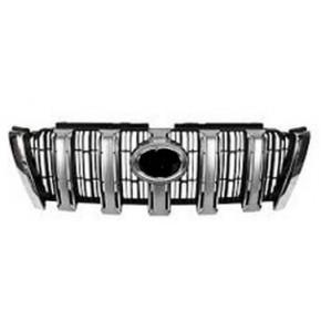 Решётка радиатора хром чёрная Toyota Land Cruiser Prado 150