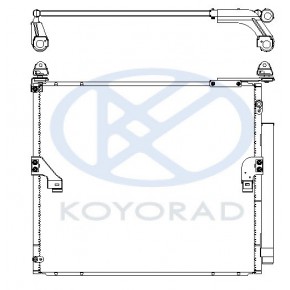 Конденсатор (радиатор) кондиционера Toyota Land Cruiser Prado 150
