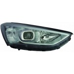 Фара правая линзованная под корректор с led (светодиоды) Hyundai Santa FE - 3 поколение