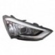Фара правая линзованная +/- корректор с led (светодиоды) Hyundai Santa FE - 3 поколение