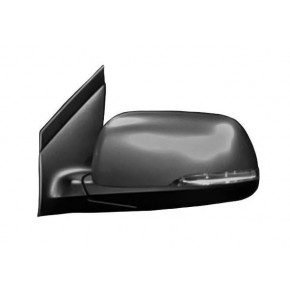 Зеркало левое электрическое с подогревом с указателем поворота (7конт) (convex) грунт KIA Picanto - 2 поколение