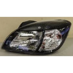 Фара левая внутри чёрная KIA Rio - 2 поколение