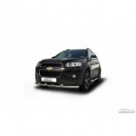 Защита переднего бампера d57 с декоративными элементами Chevrolet Captiva