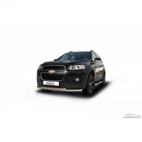Защита переднего бампера d57/42 двойная радиусная Chevrolet Captiva