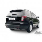 Защита заднего бампера d57 черная Ford Explorer
