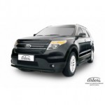 Защита переднего бампера d57 черная Ford Explorer