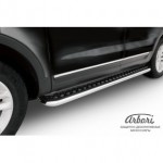 Пороги d57 с листом квинтет черные Ford Explorer