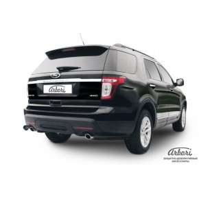 Уголки d76 черные Ford Explorer
