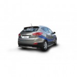 Защита заднего бампера d57/42 двойная Hyundai IX35