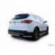 Защита заднего бампера d57 короткая Hyundai Santa FE - 3 поколение