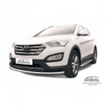 Защита переднего бампера d57 Hyundai Santa FE - 3 поколение