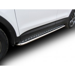 Пороги d57 с листом Hyundai Santa FE - 3 поколение