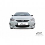 Защита переднего бампера d42 седан Hyundai Solaris