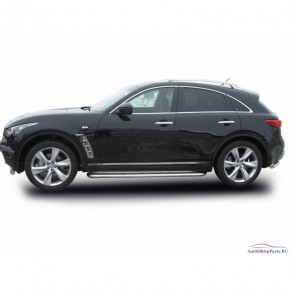 Пороги d57 с листом Infiniti FX 35 / 37 / 50