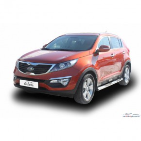Пороги d76 с проступями KIA Sportage - 3 поколение