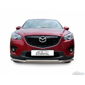 Защита переднего бампера d57/42 двойная Mazda CX5
