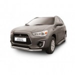 Защита переднего бампера d76/57 двойная Mitsubishi ASX