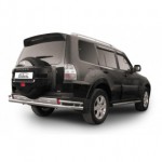 Защита заднего бампера d76/42 двойная Mitsubishi Pajero - 4 поколение