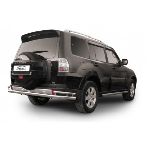 Защита заднего бампера d76/42 двойная Mitsubishi Pajero - 4 поколение