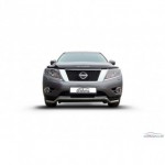 Защита переднего бампера d57 волна Nissan Pathfinder R52