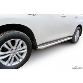 Пороги d76 с листом Nissan Patrol Y61