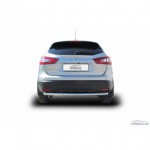 Защита заднего бампера d57 Nissan Qashqai