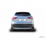 Защита заднего бампера d76 Nissan Qashqai