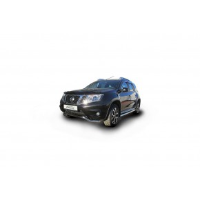 Защита переднего бампера d57 волна Nissan Terrano