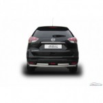 Защита заднего бампера d57/57 двойная Nissan X-TRAIL - 3 поколение