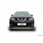 Защита переднего бампера d57/42 двойная Nissan X-TRAIL - 3 поколение