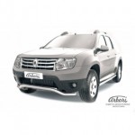 Защита переднего бампера d57 волна Renault Duster