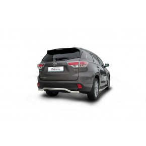 Защита заднего бампера d57 волна Toyota HighLander - 3 поколение