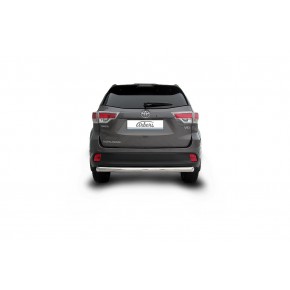 Защита заднего бампера d76 радиусная Toyota HighLander - 3 поколение