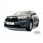 Защита переднего бампера d57 Toyota HighLander - 3 поколение