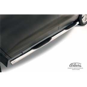 Пороги d76 с проступями Toyota HighLander - 3 поколение