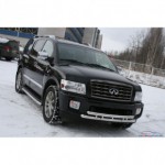 Защита передняя d76 низкая Toyota Land Cruiser 200
