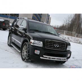 Защита передняя d76 низкая Toyota Land Cruiser 200