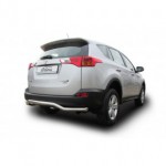 Защита заднего бампера d57 волна Toyota RAV4 - 4 поколение
