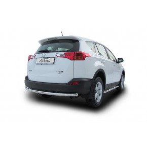 Защита заднего бампера d57 радиусная Toyota RAV4 - 4 поколение