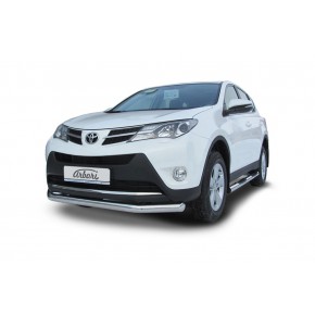 Защита переднего бампера d76 Toyota RAV4 - 4 поколение
